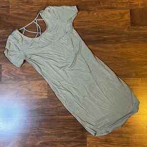 NWOT Sage green bodycon dress